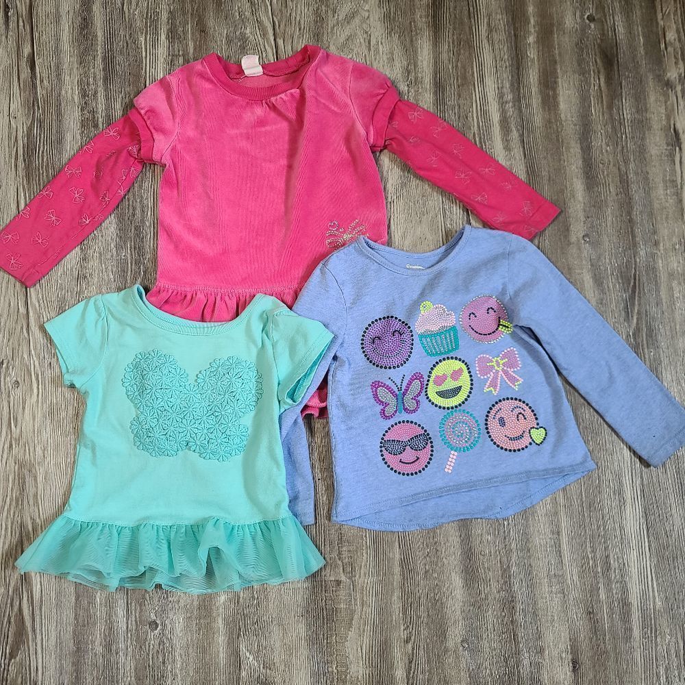 Bundle of Girl's Toddler Tops Size 2T/3T